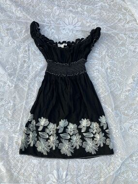 Y2k Max Studio Black and White Spring Dress